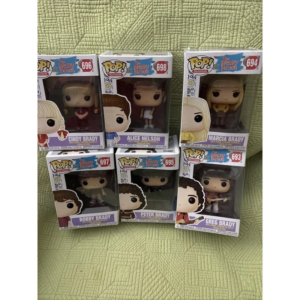 Funko Pop Brady Bunch Lot of 6 Greg Marcia Peter Cindy Bobby Alice Boxed